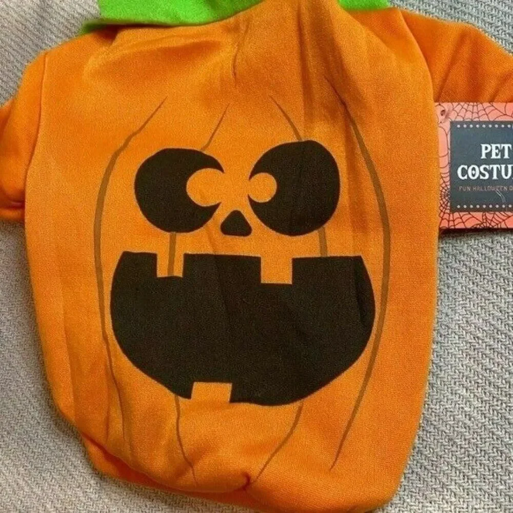 Pumpkin Dog Hoodie Size Medium NWT Pet Puppy Gift Holiday Comfy